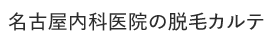 名古屋内科医院の脱毛カルテ